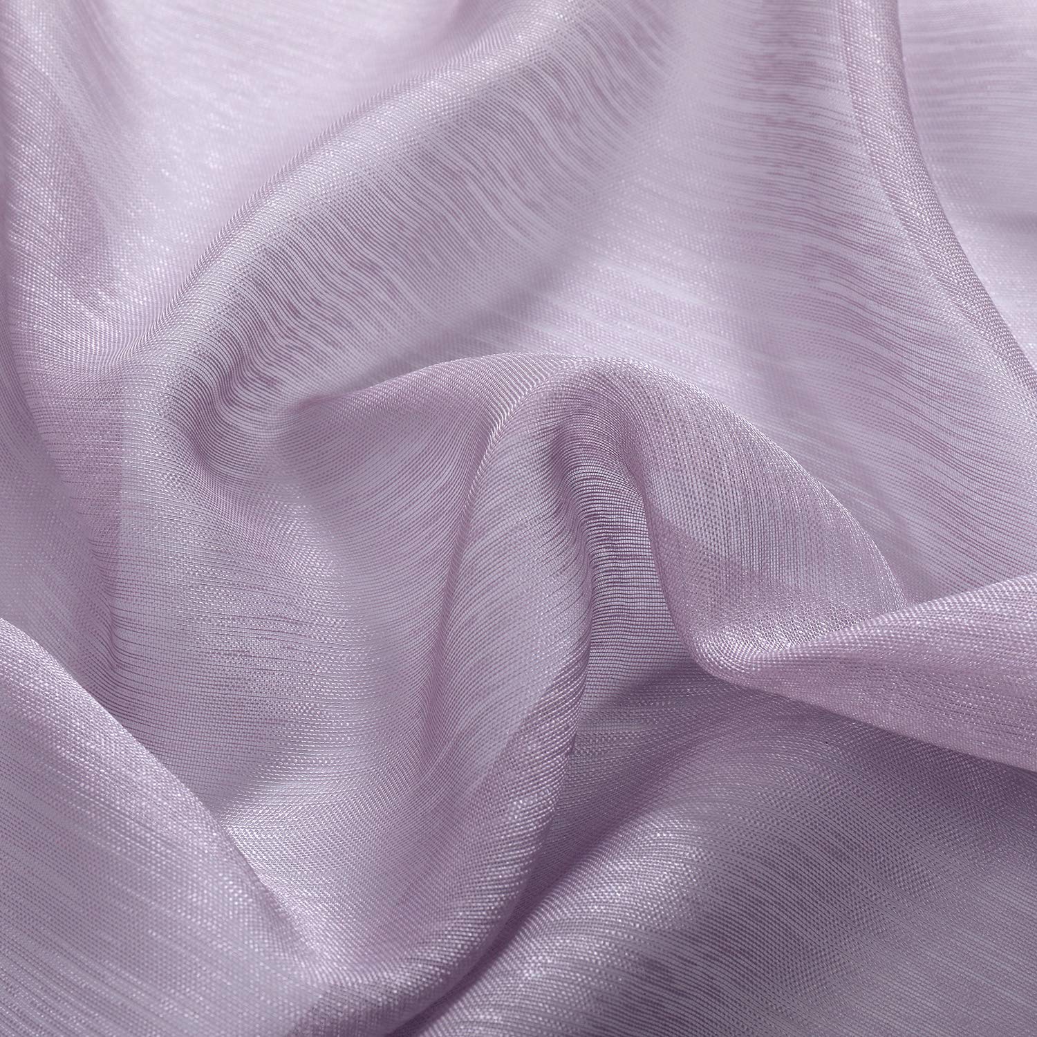 DONREN Rideaux de fenêtre semi-transparents 2 PCS|52" W x 96" L Lilas/violet