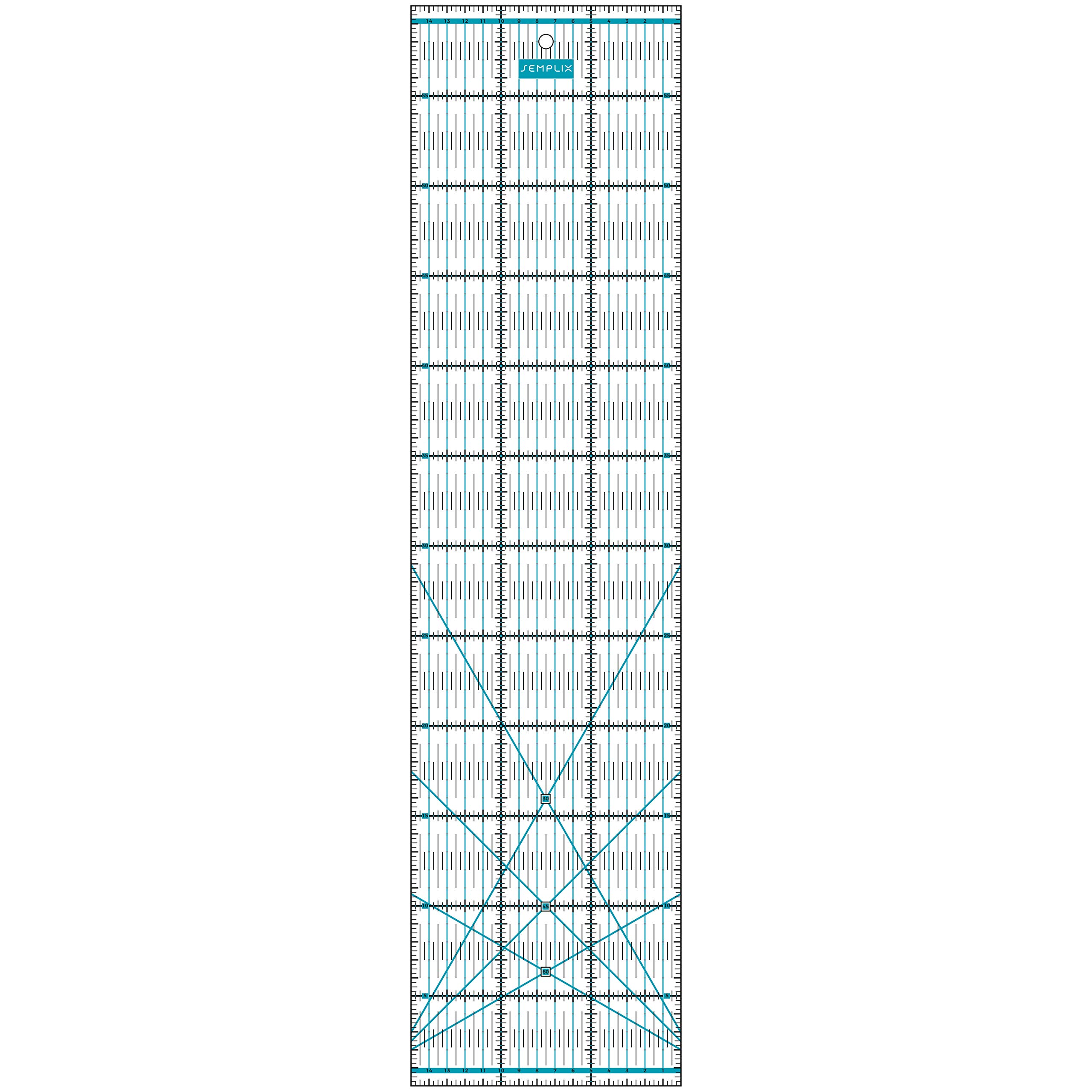 Semplix - Juego de reglas para patchwork (10 x 45 cm, 15 x 60 cm, 15 x 30 cm, 15 x 15 cm, 30 x 30 cm)