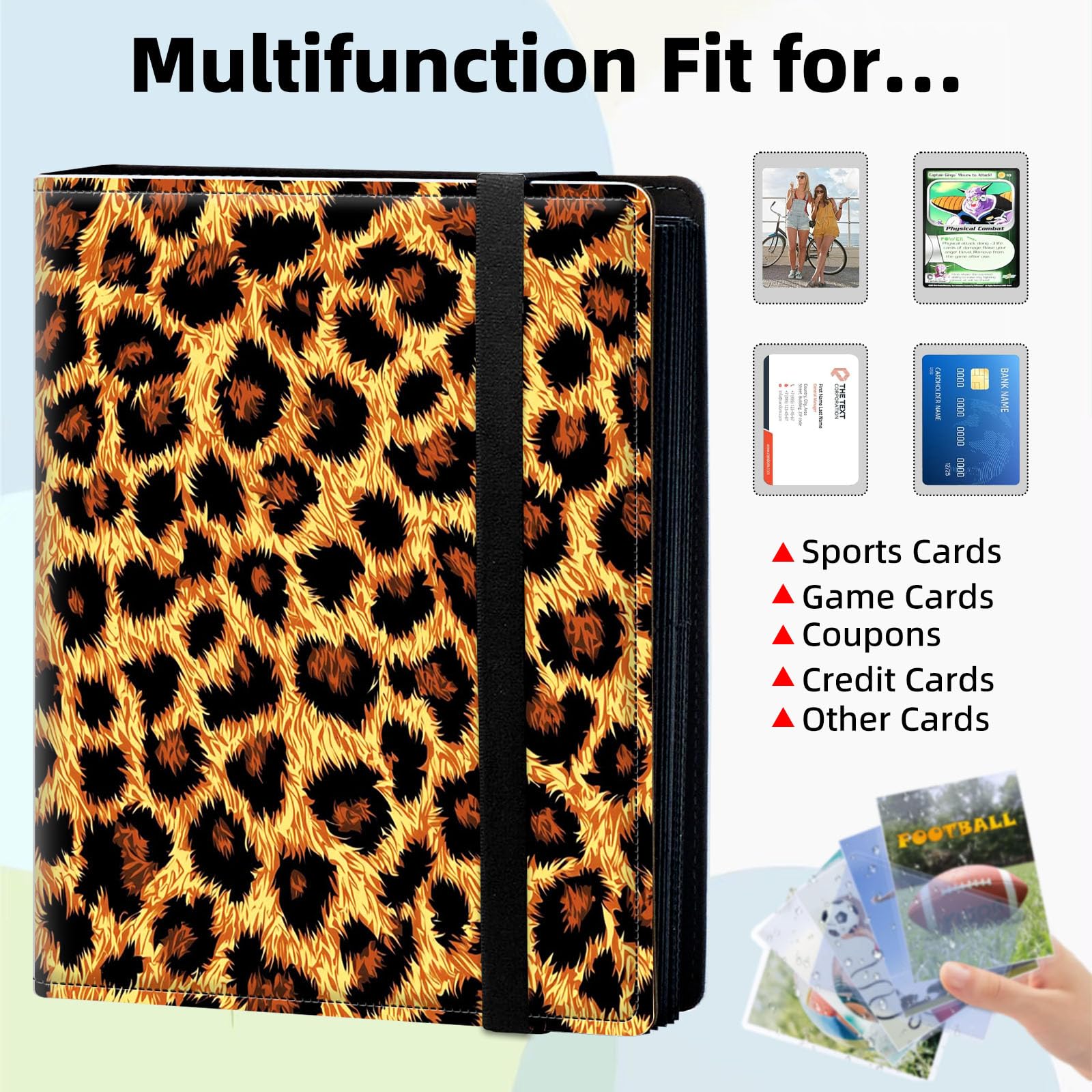 Amazon.com: ETLKJVBL 4 Pocket Trading Card Binder, Card Collection