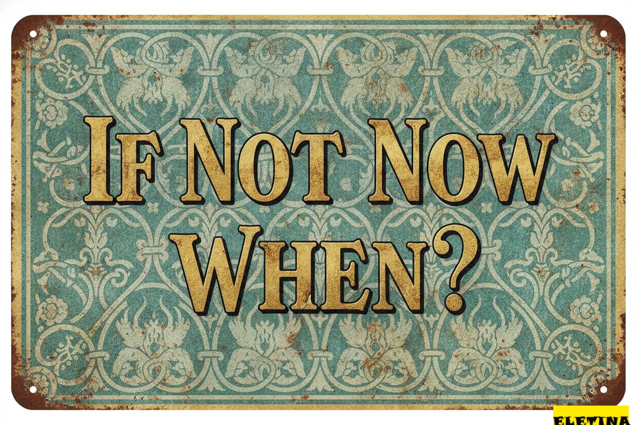 Personalized Sign for Man Cave Vintage If Not Now, When Street Wall Decor Metal Tin S Gym Study Office,16x4 Inch Aluminium Private Property Decorative
