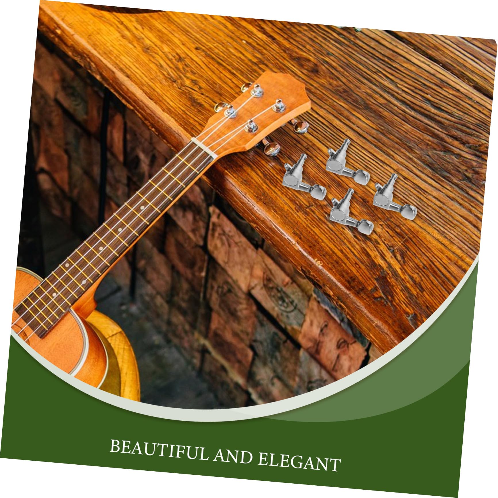 YARNOW 20 Pezzi Chiavi Accordatura Ukulele Chiuse Accessori Tuning Resistenti e Lisci Parti Ricambio per Corde Ukulele Compatibili con Vari Modelli