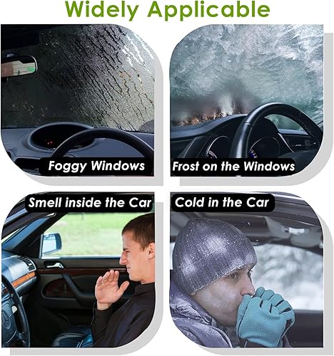 Miniatura 3 de Calentador de automóvil, 12 V 200 W, portátil, desempañador y descongelador, ventiladores de calefacción y refrigeración rápidos con enchufe para