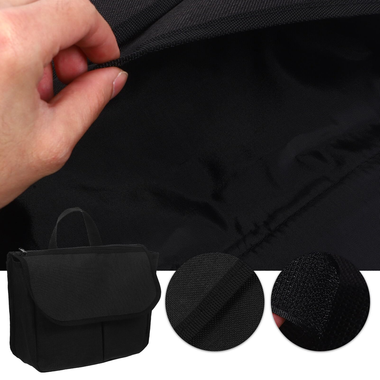 Healvian Bolsa Capacidad Silla de Lateral Andador de para Ruedas Poliéster Instalación Gran Diseño Multifuncional Fácil Almacenamiento en Práctico Exteriores