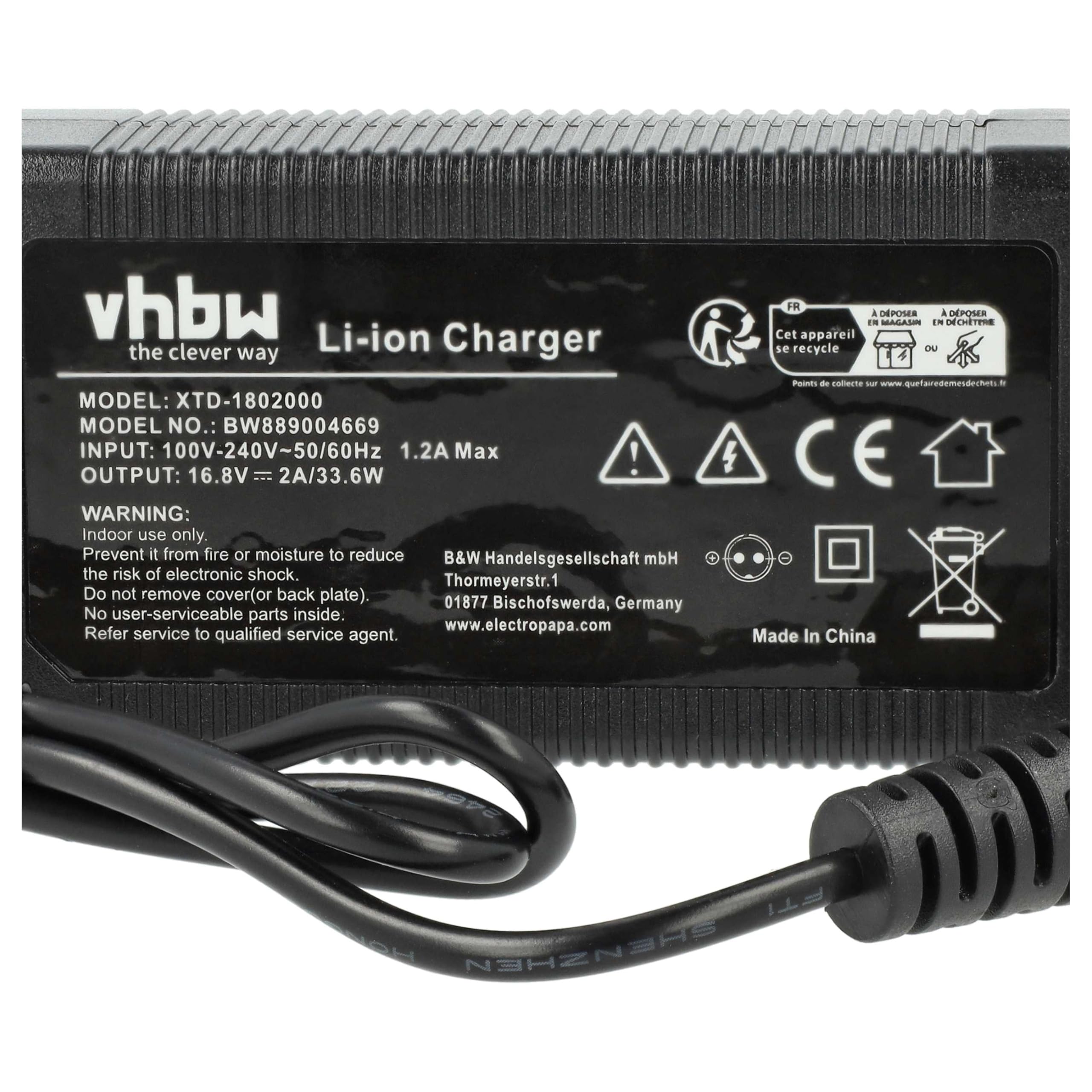 vhbw Ładowarka w zestawie bateria (5000 mAh) kompatybilna z Daiwa weitere Modelle LB150-DH, LB400, MM300, LB300MT, LB270MM, LB300J akumulatory litowo-jonowe