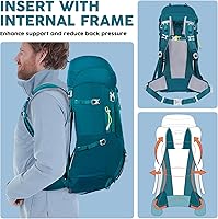 Vista 2 de N NEVO RHINO Internal Frame Hiking Backpack 50/60/65/70/80L, Mountain Climbing Camping Backpack Daypack Waterproof Rain Cover Mountain Climbing
