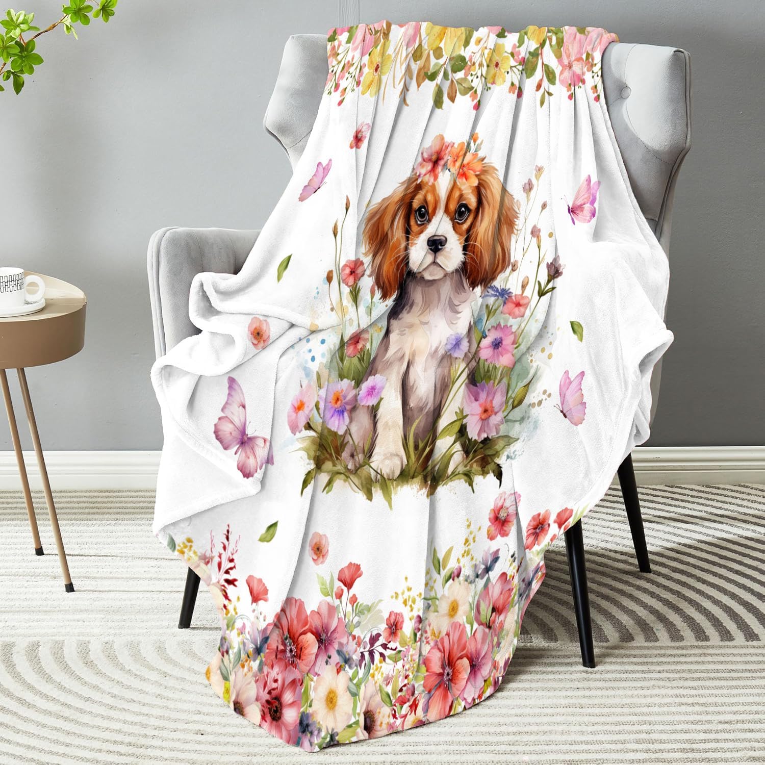 Cavalier King Charles Blanket for Dog Lovers,Super Soft Throw Blanket for Girl Gift Ideas (Cavalier King Charles, 50 * 60in) - Image 6