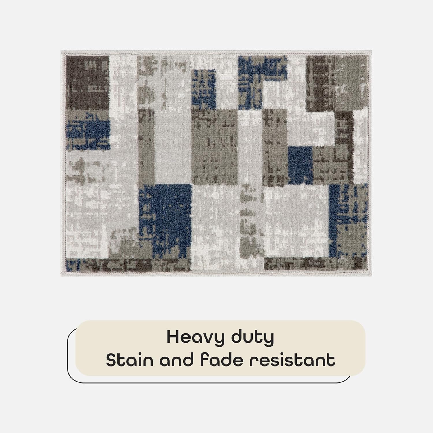 ACHIM 3-Piece Indoor Area Rug Set - Non-Slip Rug Set Includes Large Area Rug with Hallway Runner & Door Mat - Living Room, Bedroom, Kitchen & Entryway Rugs - Soliel Home Decor