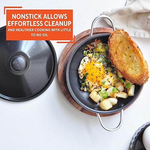 Miniatura 6 de Imusa Cacerola de huevos de 6 pulgadas con tapa y mango lateral de baquelita en utensilios de cocina surtidos 6 pulgadas los colores pueden variar