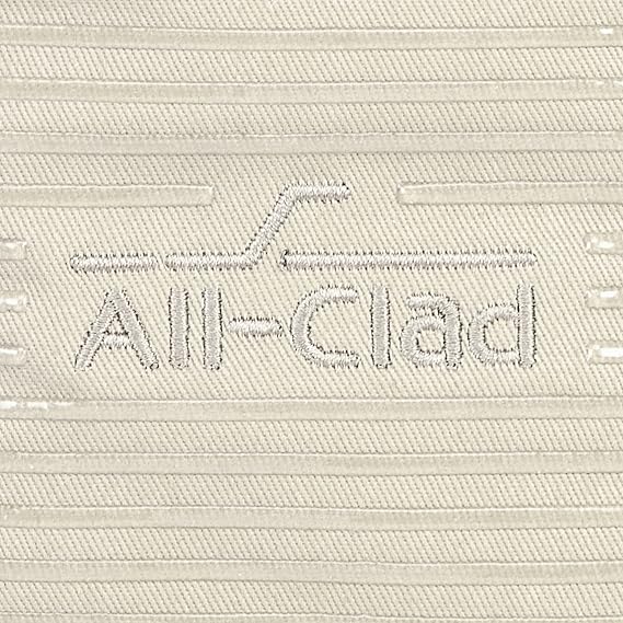 All-Clad Premium Pot Holder & Hot Pad: Heat Resistant to 500 Degrees - 100% Cotton, 10x6.25 Hot Pad for Kitchen and Barbeque, (1-Pack), Almond