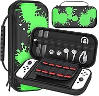 Vista 3 de Switch Case Compatible with Nintendo Switch OLED and Nintendo Switch, Switch OLED Case - Portable Hard Shell Travel Switch Carrying Case for Switch