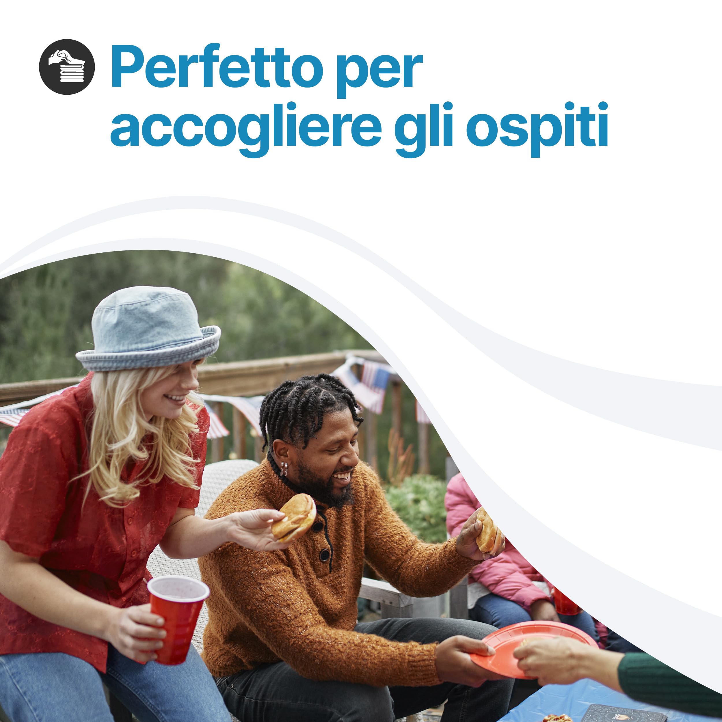 Tomaino - Tavolo Da Giardino Allungabile In Plastica 4-12 Posti - Tavolo da Esterno per Pranzo Rettangolare o Quadrato - Per Giardino, Veranda o Balcone - Bianco