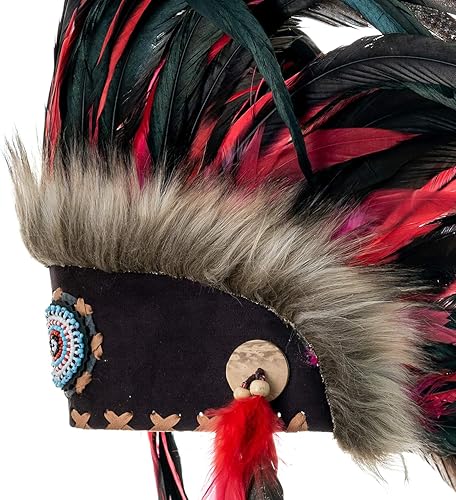Miniatura 3 de Novum Crafts Tocado de plumas Inspirado en indios nativos americanos Elige color