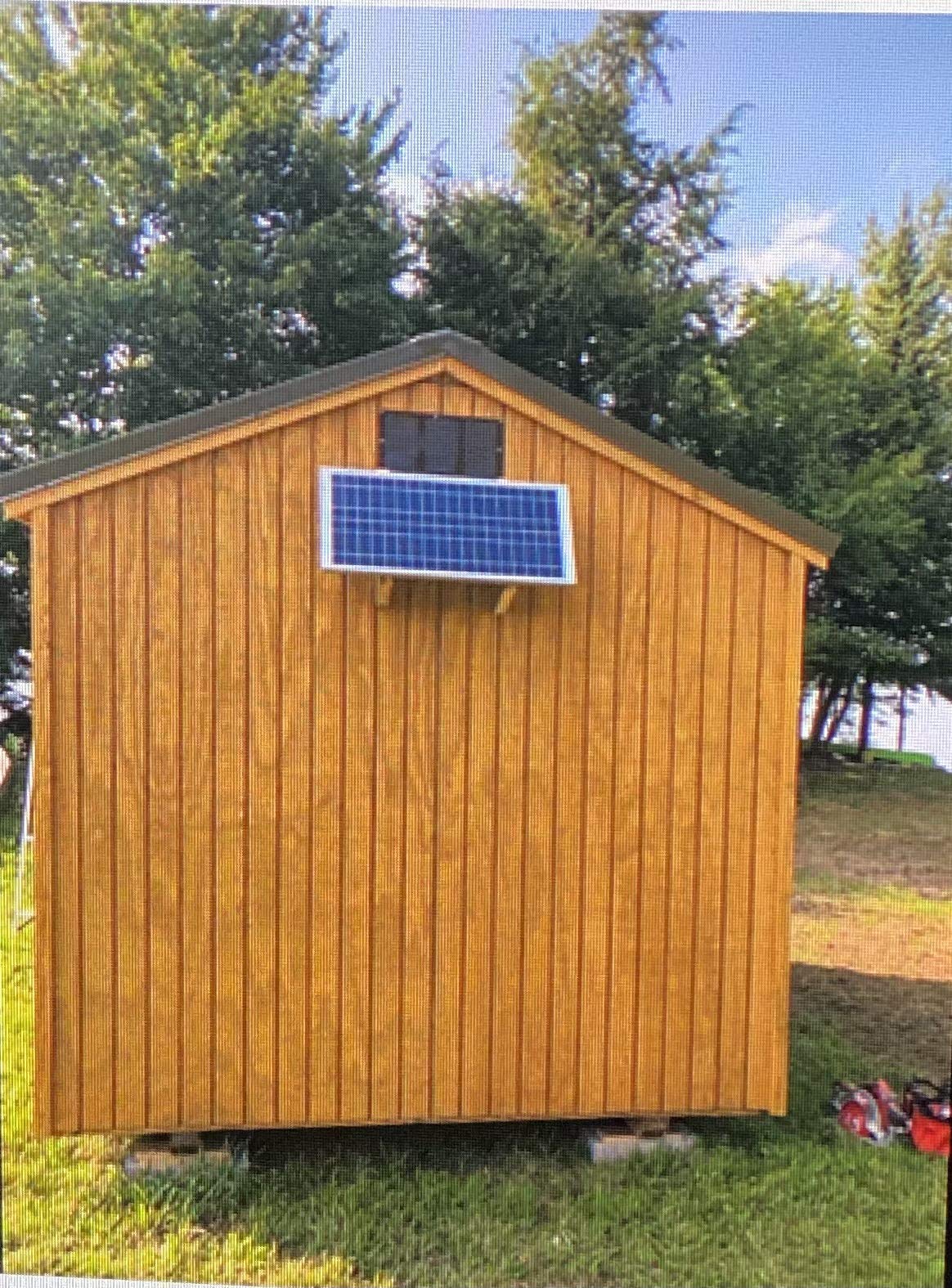 Amtrak Solar Powerful Exhaust Fan 80 Watt motor Galvanized 12 Inch fan