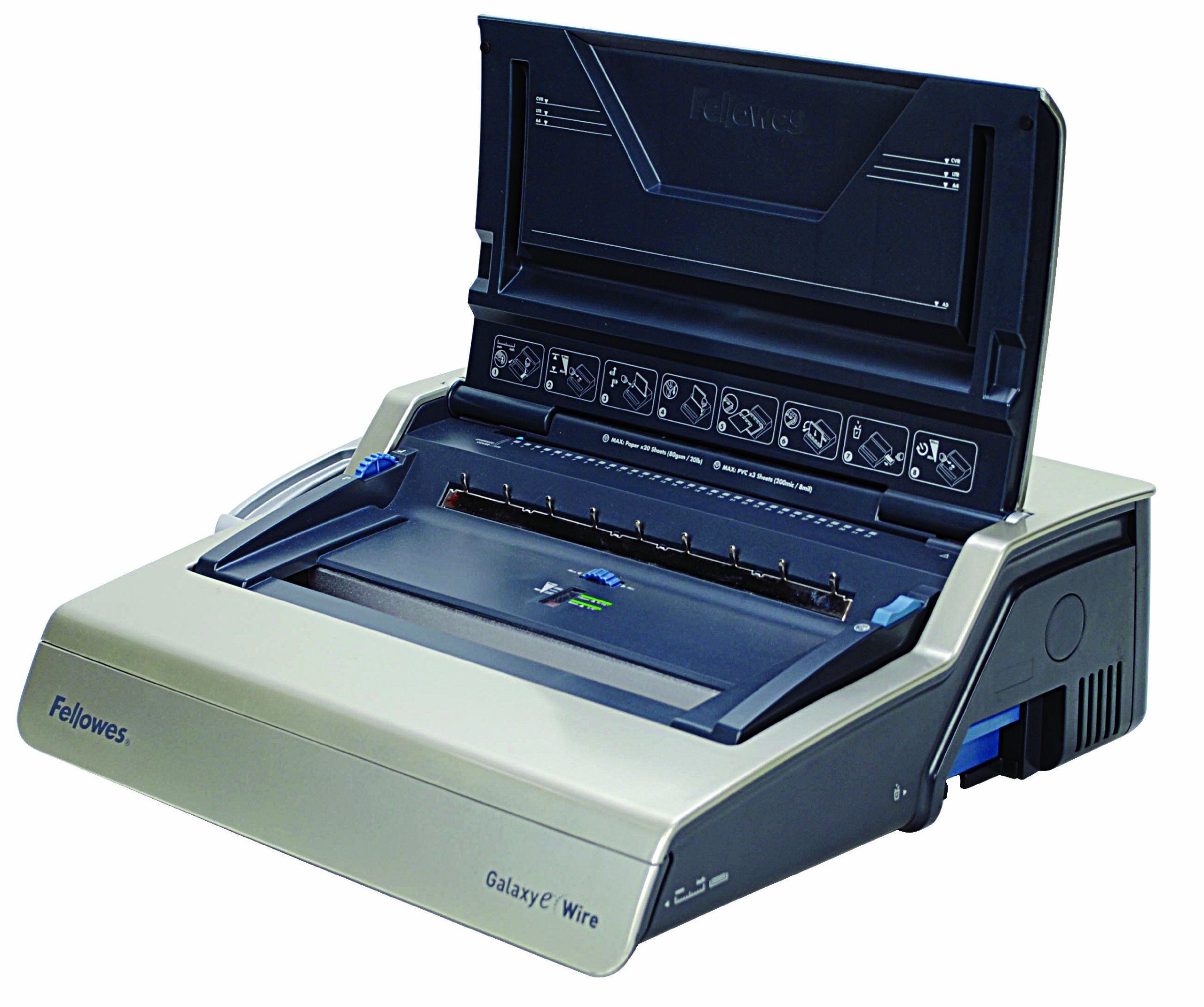 Fellowes 5622401 Rilegatrice a Dorsi Metallici Galaxy Wire, Manuale, Capacità di Rilegatura 130 Fogli