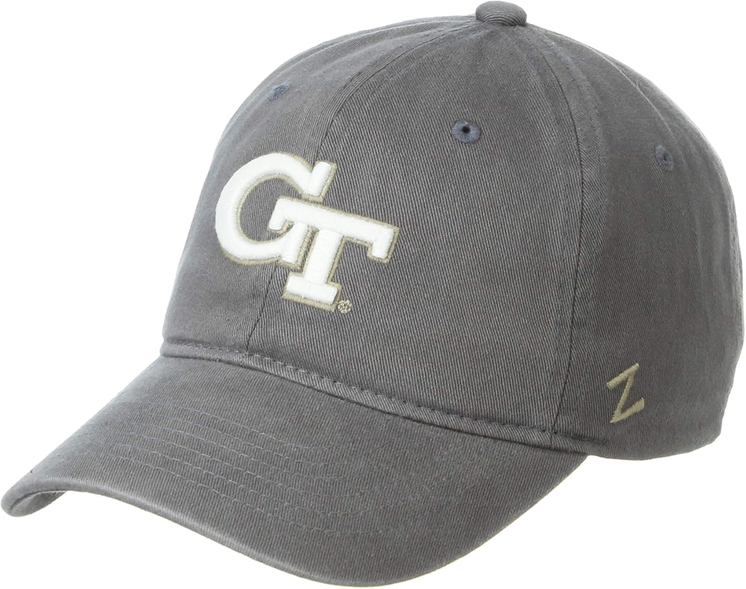 NCAA Georgia Tech Mens Adjustable Scholarship Hat Charcoal, Georgia Tech Charcoal, Adjustable, One size