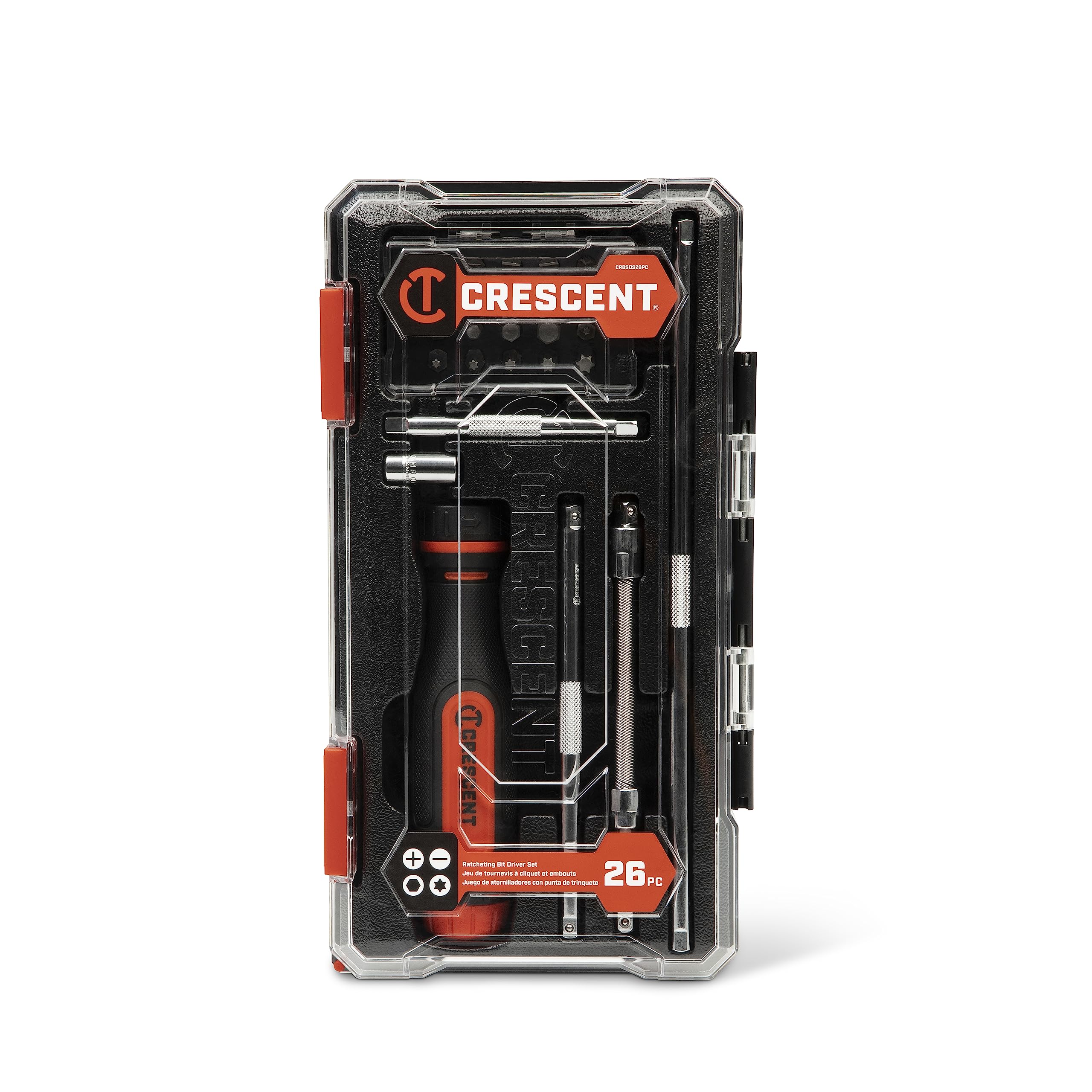 CRESCENT - Set di 26 cacciaviti a cricchetto (CRBSDS26PC)
