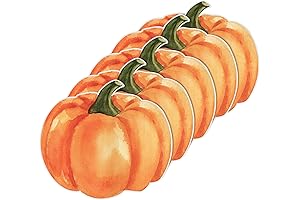 Reusable Pumpkin Paper Place Mats, Keep Your Thanksgiving Table Clean and Festive