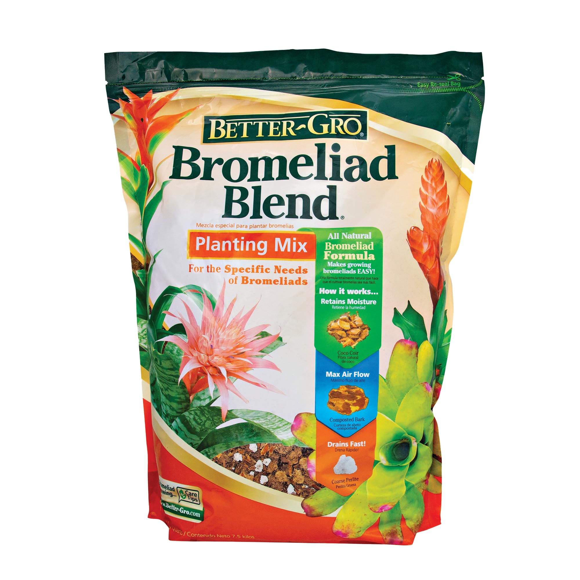 Better-Gro Mezcla de bromelia de 8 Cuartos de galón