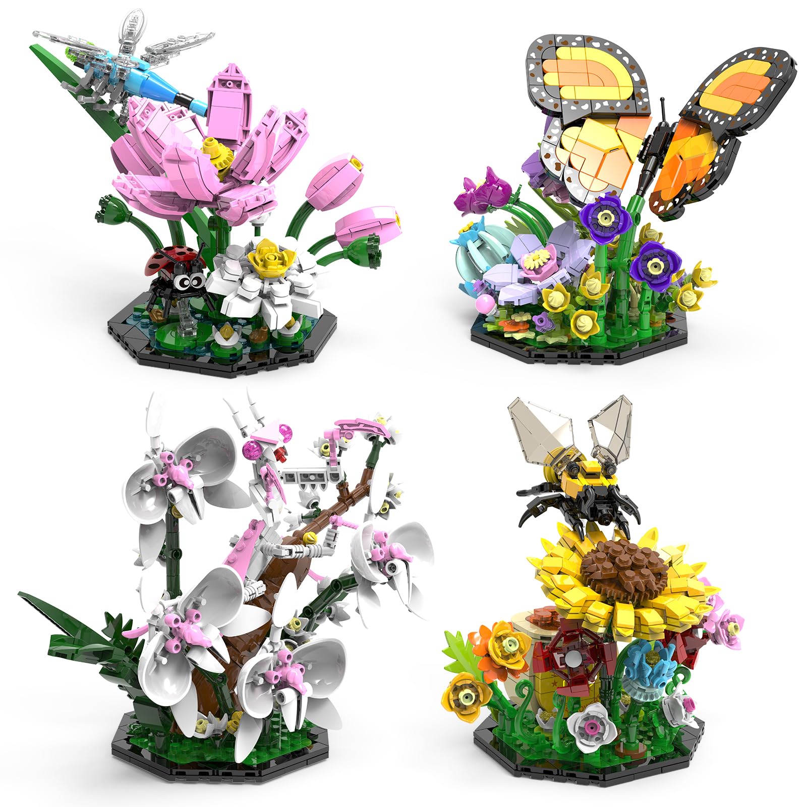 Close-up of the BseSparklion Ideas Insect Collection box, showing the four insect models and indicating 2059 pieces.