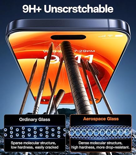 Miniatura 4 de TORRAS Protector de pantalla de diamante de primera clase para iPhone 1313 Pro14 protección duradera de grado militar 9H+ sin burbujas, protector de