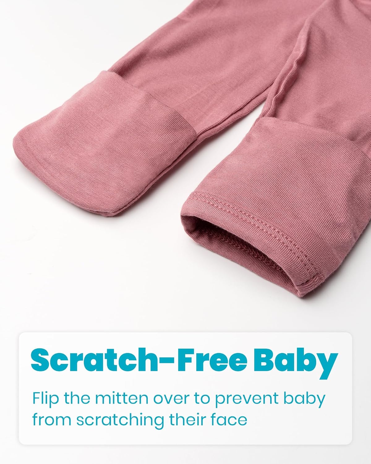 Newborn Baby Knotted Gown, Super Soft Silky Infant Long Sleeve Sleeper for Baby Girl and Boy Sleeping Bag with Mittens and Hat & Bowknot Set (Extra Long),Coming Home Outfit - Image 4