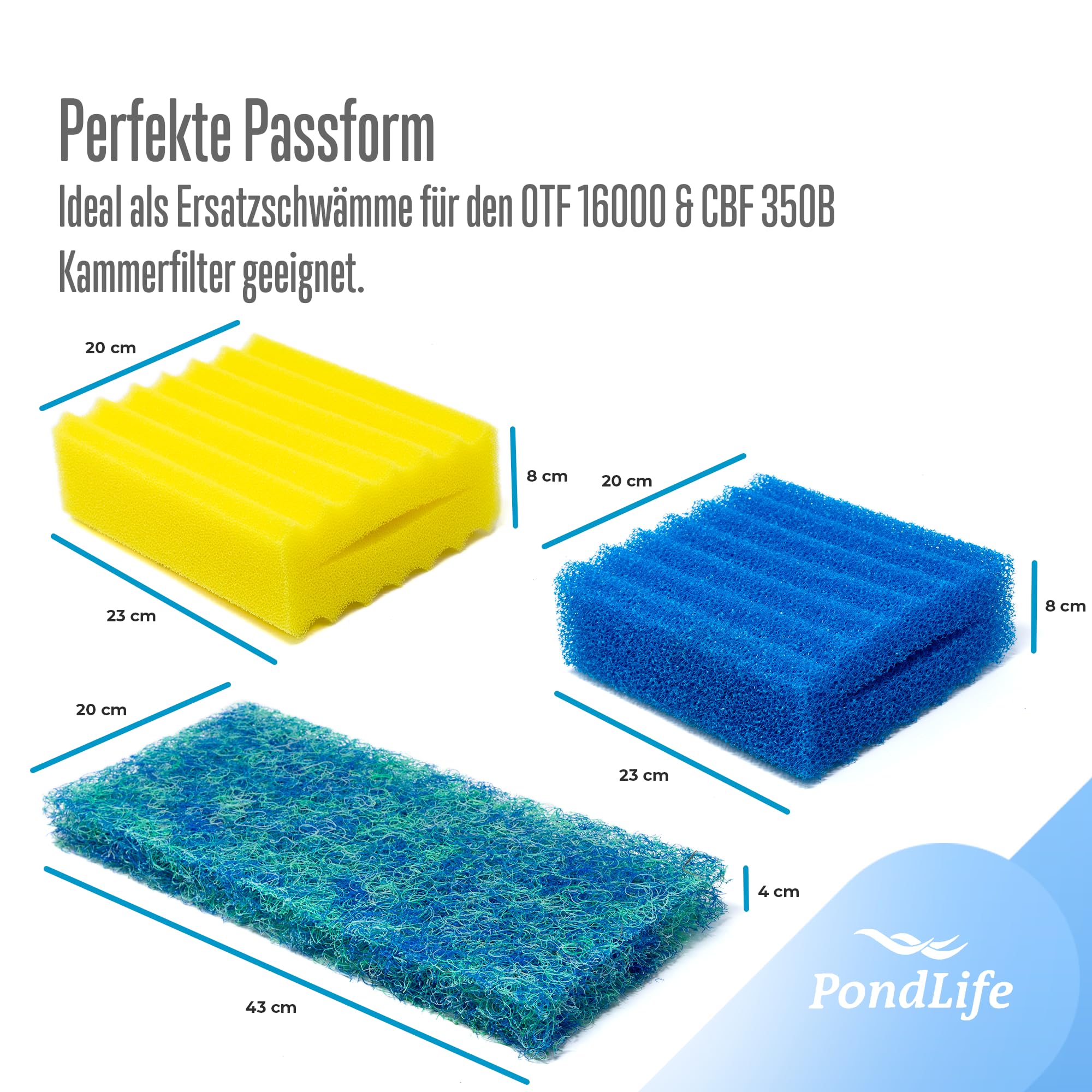 Pondlife CBF Set für Teichfilter passend für OTF 16000 & 350B Filter