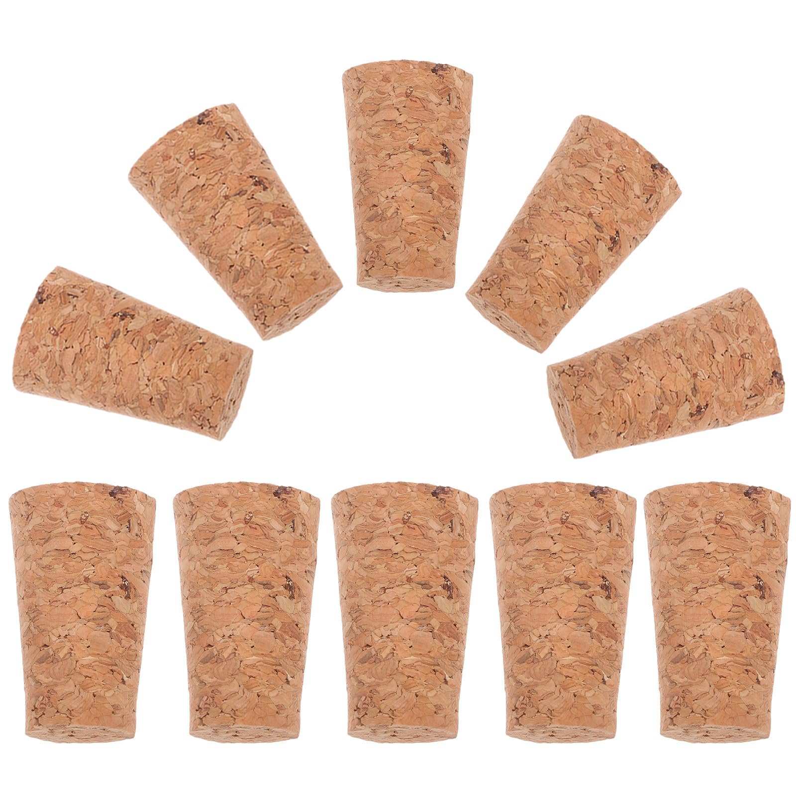 Luxshiny 100 Stück Konische Weinflaschenkorken 20x15x35mm aus Naturkork Dicht Schließend Flaschenverschluss für Weinflaschen Geeignet für Haushalt Restaurant und Bar