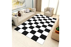 Elegant Chessboard Rug: Enhance Your Space with Timeless Design