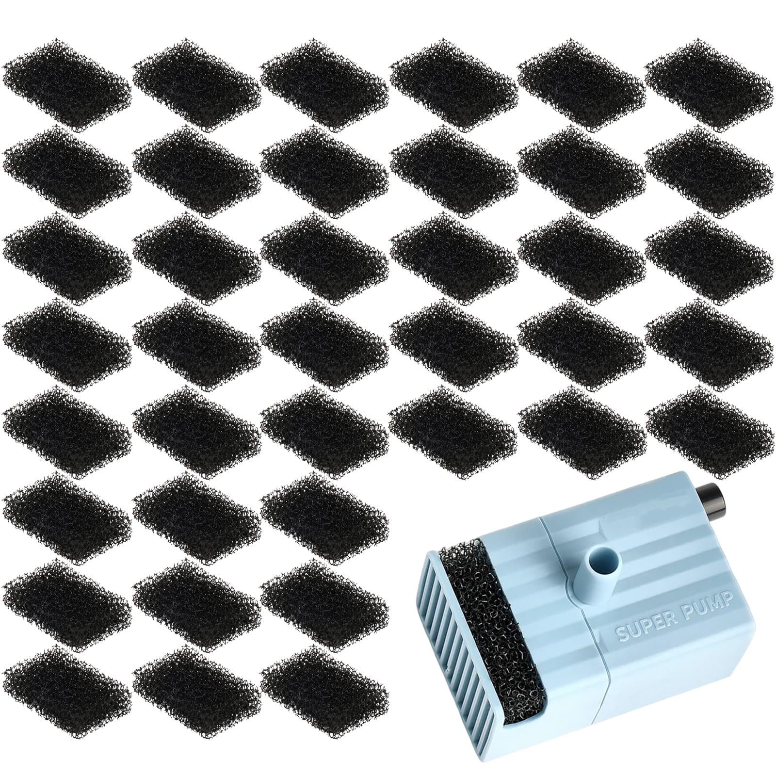 40 Pcs Pet Water Fountain Replacement Filter Sponges Cat Kitty Drink Water Filter Replace Foam Filter Pet Fountain