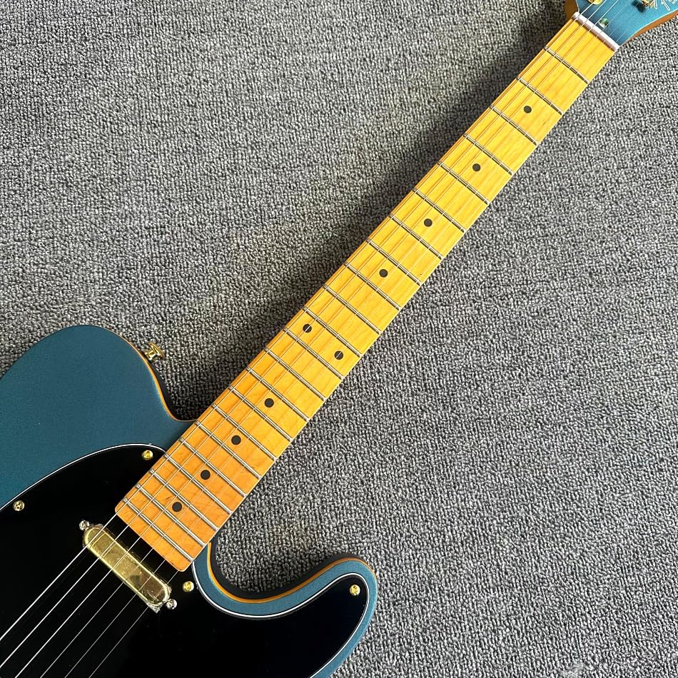 Chitarra elettrica personalizzata blu argento rosa con tastiera in acero e hardware cromato - Guitarra Electrica professionale