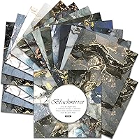 Vista 20 de BLEDS Papel de álbum de recortes, bloc de 24 hojas de papel para álbumes de recortes de manualidades de 12x12 pulgadas con patrón de galaxia