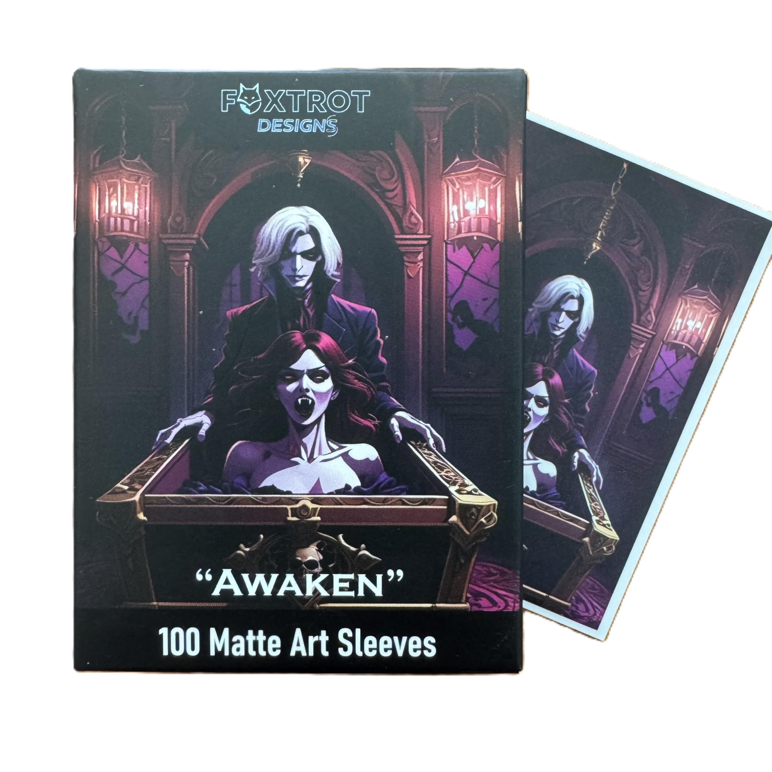 Foxtrot Designs: Awaken Vampire 2025-100CT Matte Art Card Sleeves - Kompatibel mit Magic The Gathering und anderen TCGs & LCGs Schutz für Toploader