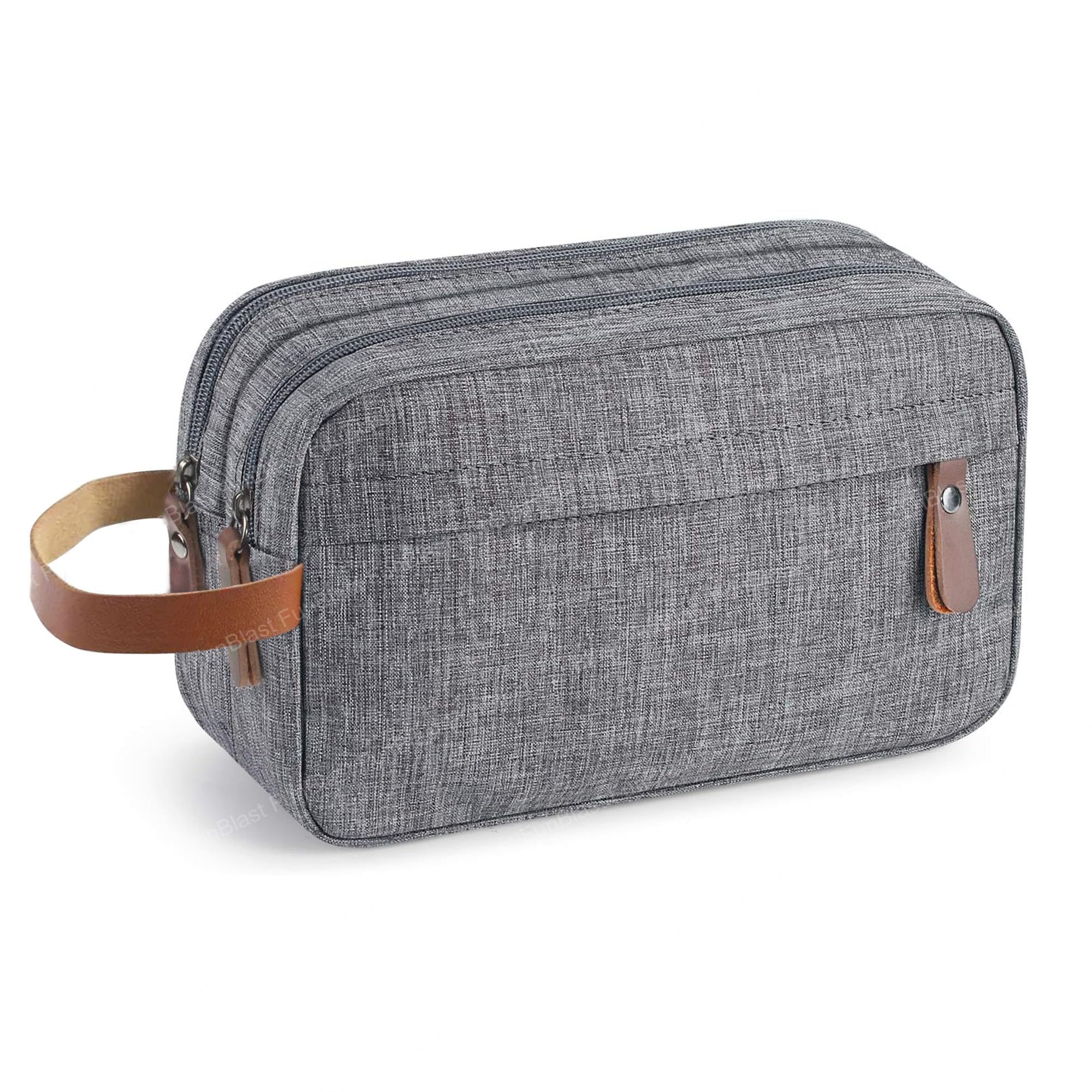 funblast Toiletry Bag for Men & Women - Travel Pouch for Toiletries Shaving Kit & Cosmetics, Water Resistance Pouch for Travel Accessories, Organizer Travel Pouch for Make Up (Grey)-picture-34