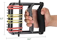 Vista 8 de Hand Exerciser,Finger Exerciser and Hand Strengthener for Hands,Finger,Wrist,Forearms and Thumbs Therapy,Black