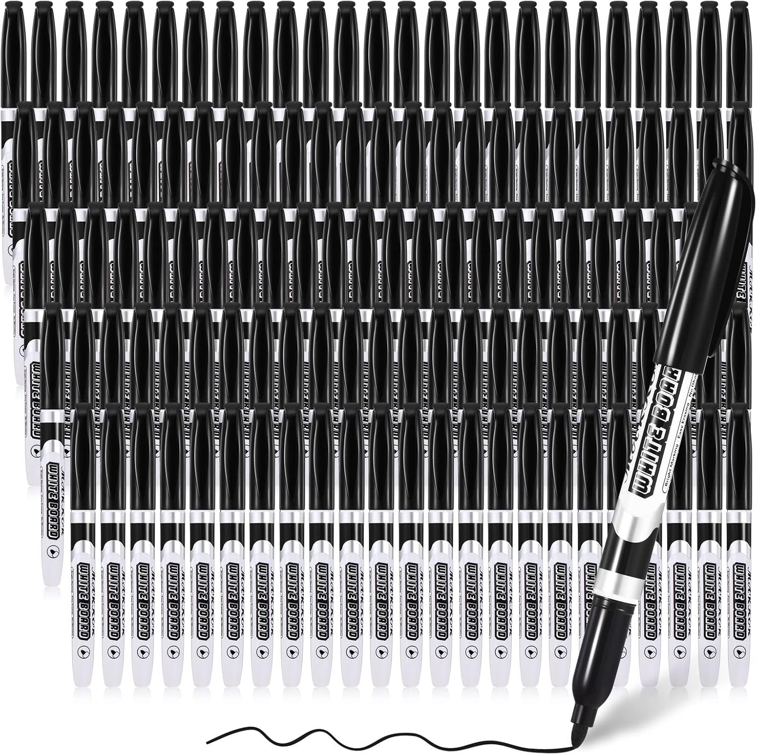 240 Pack Black Dry Erase Markers Bulk, Erasable Dry Erase