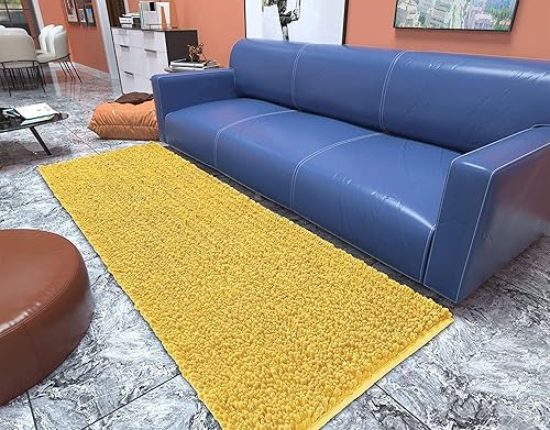 Miniatura 180 de Yimobra - Tapete de baño largo de felpilla, grande de 55.1 x 24 pulgadas, microfibra gruesa, absorbente, extrasuave, antideslizante, peludo, lavable