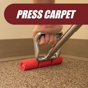 Extendable Heavy Duty Floor and Wall Roller for Laminate, LVP, Veneer, Linoleum, Carpet, Tile and Wall Coverings 7-1/2 Wide with a 17 inch Handle That Extends to 27 inches,FBA-2214