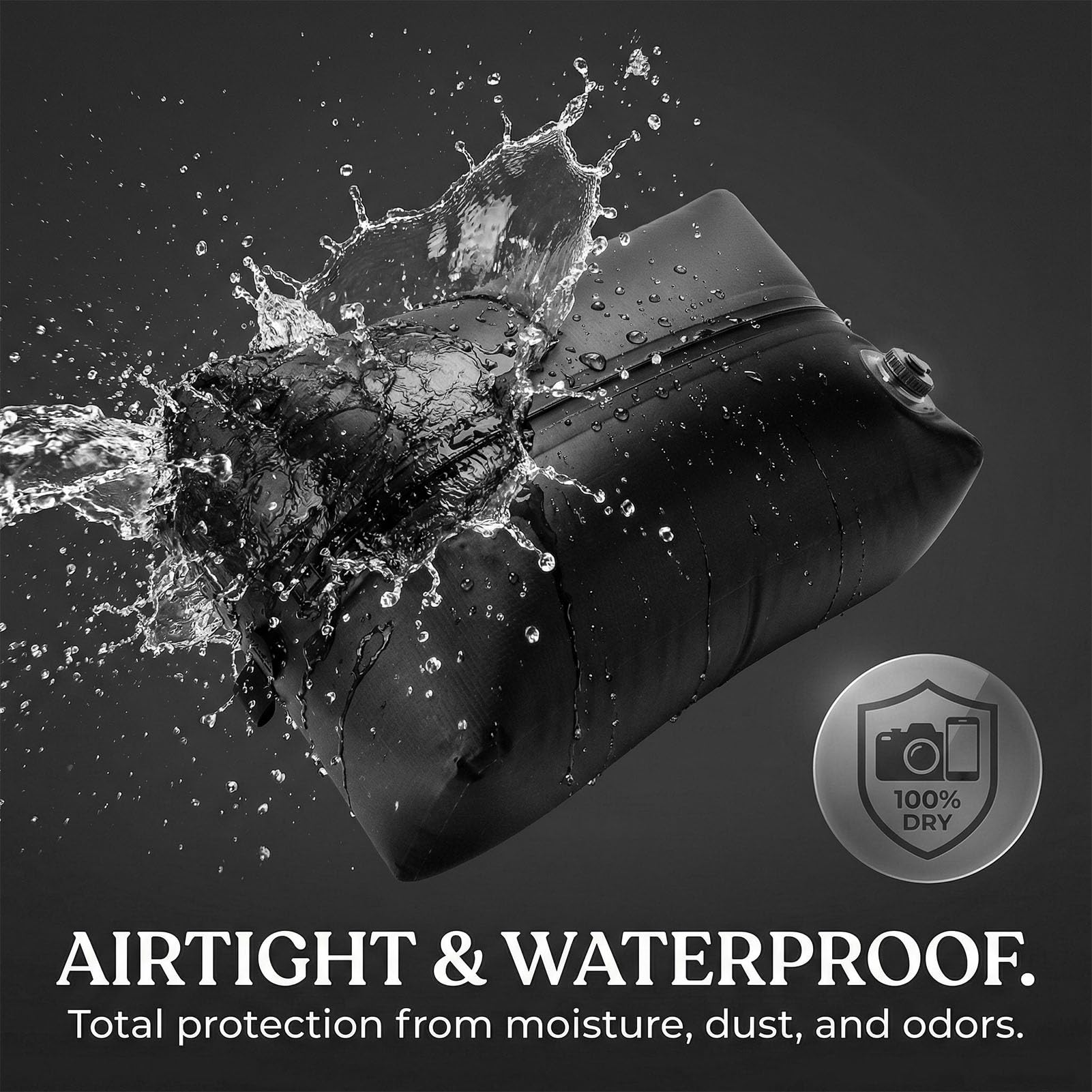 Wakects Bolsas de Almacenamiento Al Vacío de Viaje Bolsa de Compresión Al Vacío de TPU 1000 MAh Recargable Hermética Impermeable Ahorro de Espacio 25 X 15 X 53 Cm para Acampar Viaje de Negocios