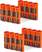 Vista 10 de Soporte para 12 baterías Storacell, AA Powerpax, color amarillo.