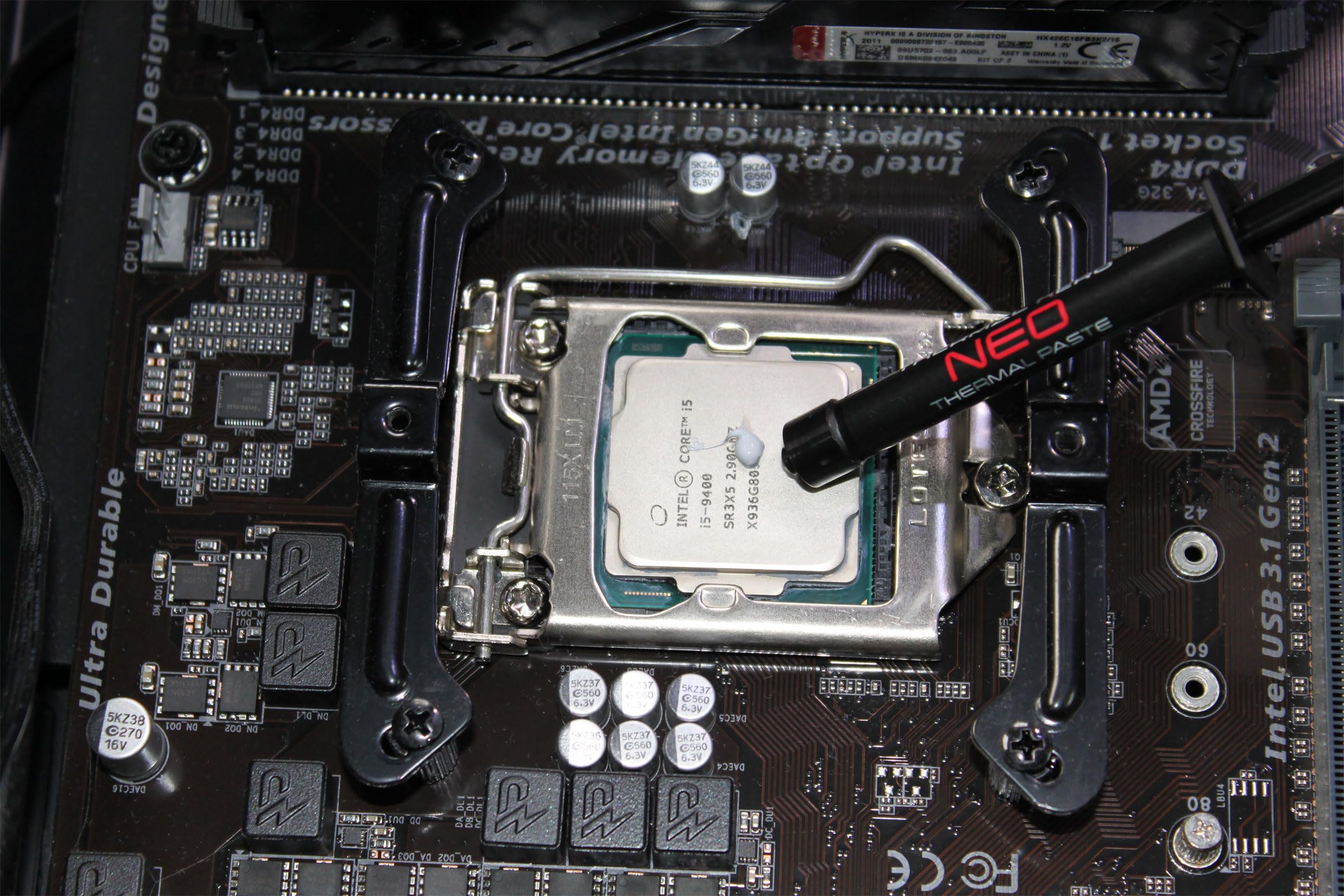 Pasta termica NEO (50g) per applicazioni di base: adatta per tutte le CPU (AMD e Intel) GPU Xbox PS4 PS5 include panno di pulizia e pistola per pasta