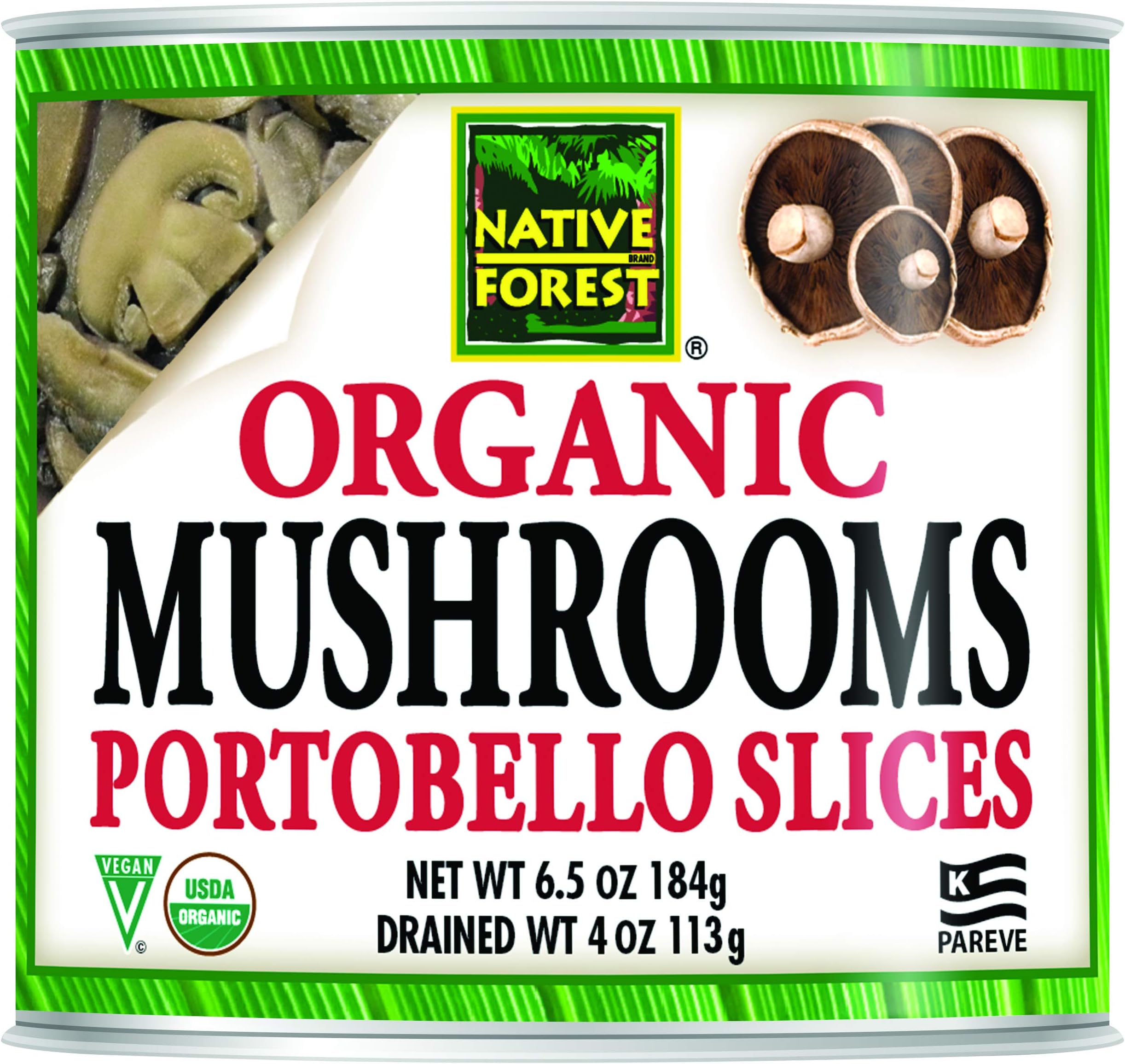 Native Forest Organic Portobello Mushroom Slices Canned