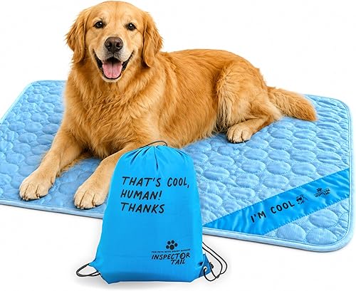 INSPECTOR TAIL Alfombrilla de refrigeración automática para Perro + Bolsa de Cue
