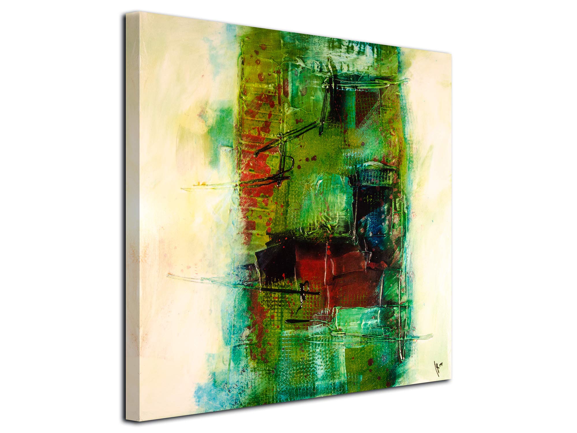 DECLINA, Decorazione da Parete, Quadro Decorativo per la casa, Quadro Decorativo da Parete per Soggiorno, Tela Quadrata, Design Astratto, 30 x 30 cm, Canvas, 80x80 cm