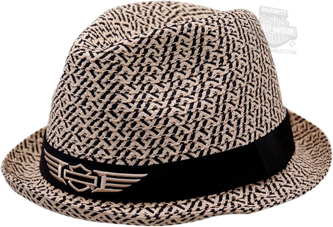 Harley-Davidson Straw Hat Fedora 