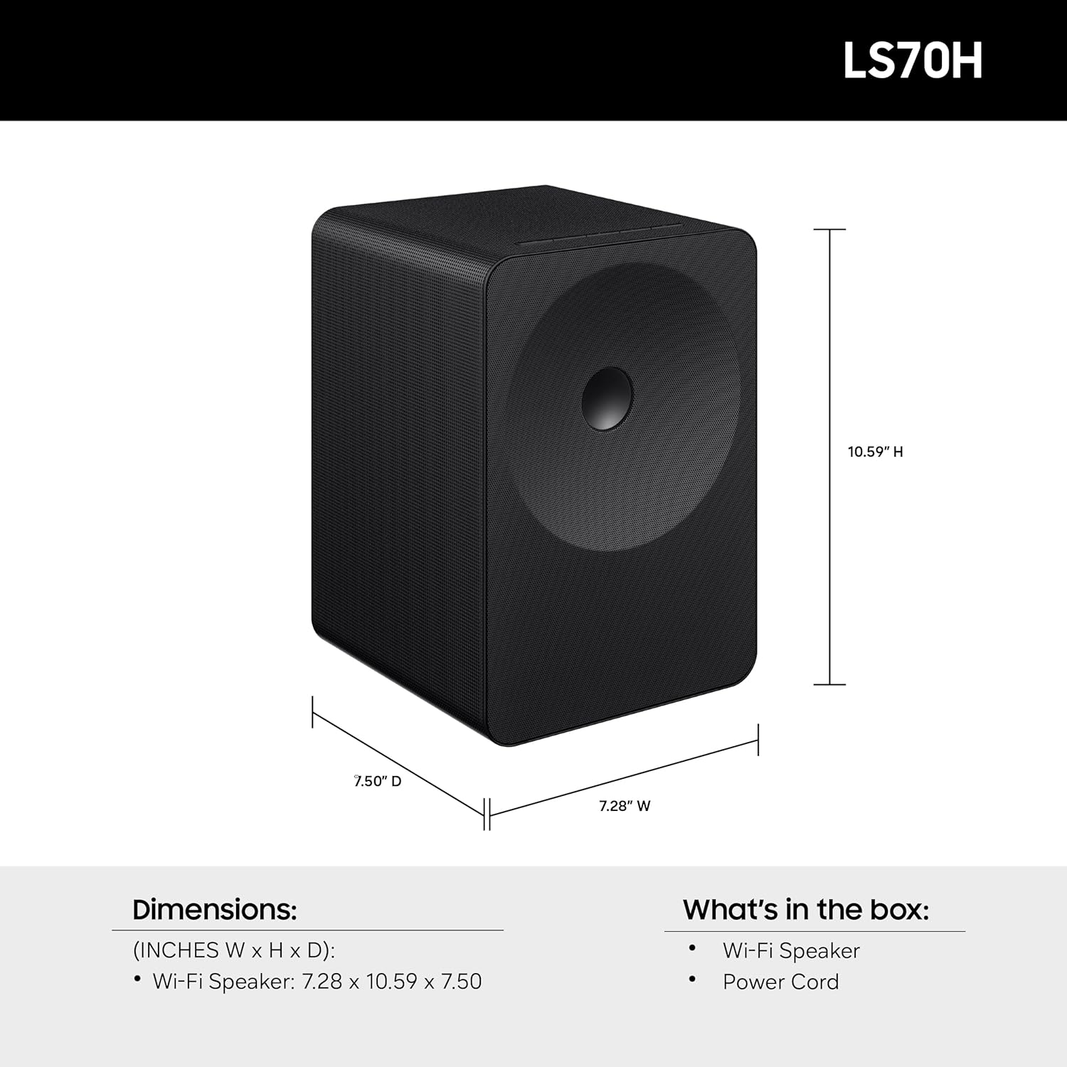 Samsung Music Studio 7 Smart Speaker, 3.1.1 ch, Wireless Dolby Atmos, Q-Symphony, WiFi and Bluetooth (2026 Model)
