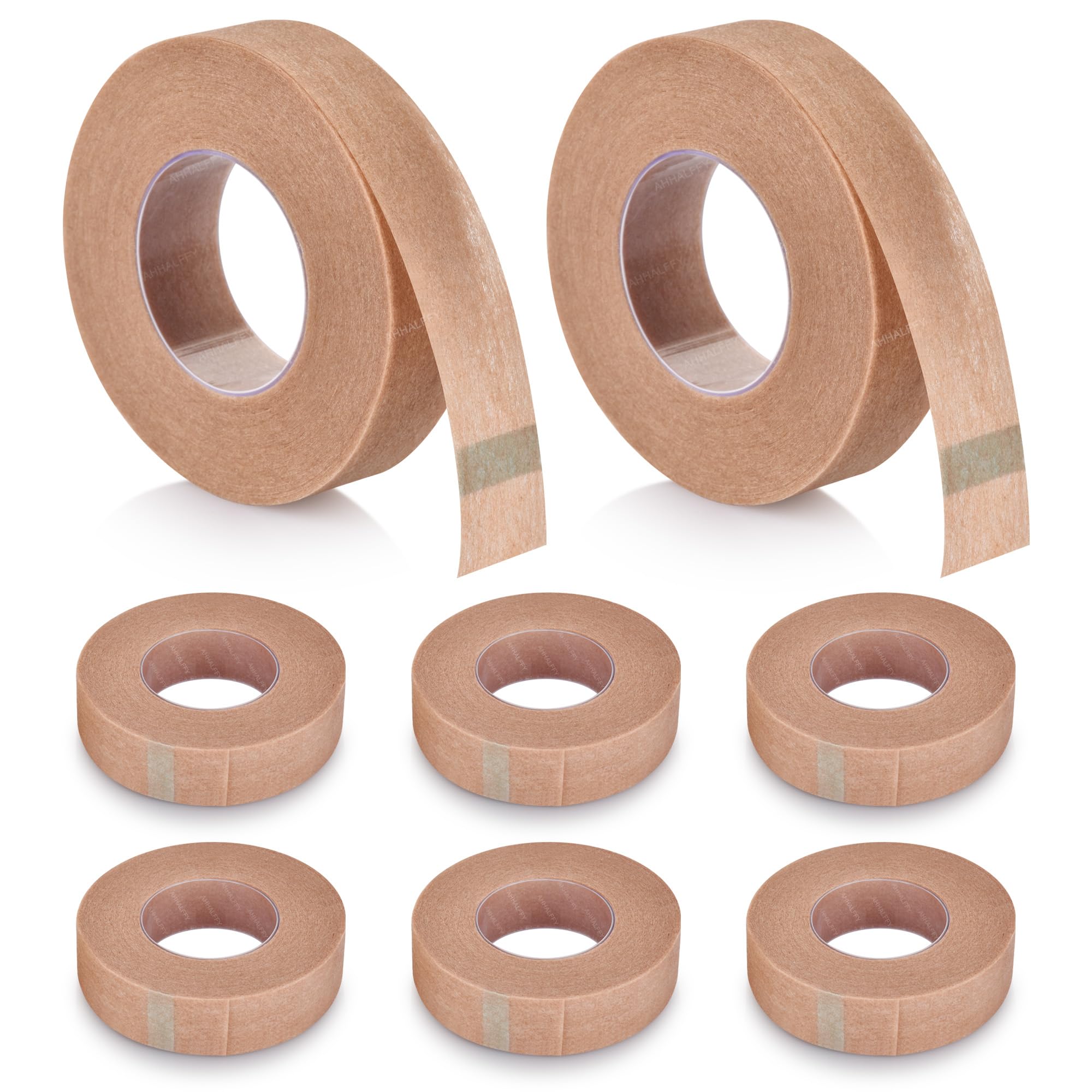 AHHALFFY 8 Rolls Nose Tape for Rhinoplasty Shaping Nose Bandage Micropore Thinoplasty Tape Hypoallergenic Medical Paper Tape for Wound Care Cosmetic (0.5 in x 10 Yd)