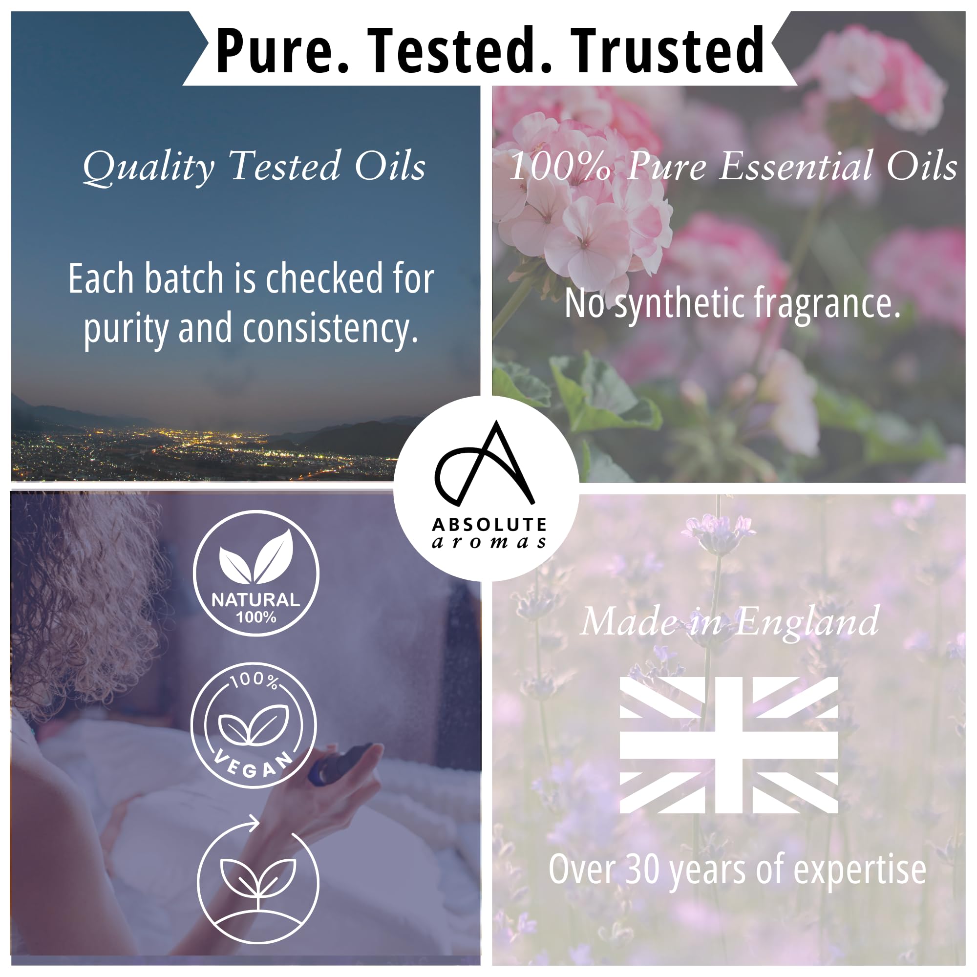 Absolute Aromas Sweet Dreams Coffret cadeau de sommeil – Vaporisateur d'ambiance Goodnight, boule roulante, sels de bain Epsom, diffuseur de parfum de relaxation et masque pour les yeux