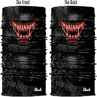 Vista 238 de Obacle - Tapabocas con cuello polar y de estilo de pañuelo contra el polvo y el sol para hombre y mujer