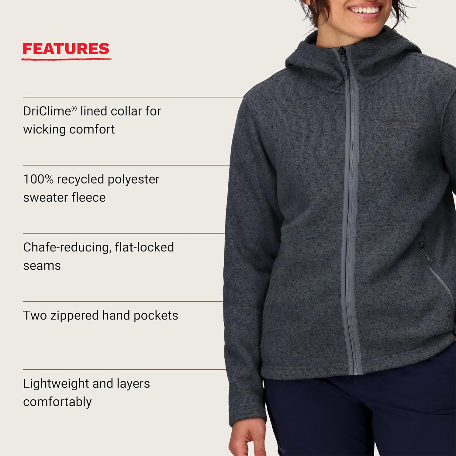 MARMOT Women's Drop Line Full-zip Hoody