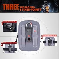 Vista 2 de WILD HEART Bolsa pequeña hermética e impermeable para medicamentos/teléfono/bolso de monedero - colgar en la cintura (gris), Gris, Deportes acuáticos